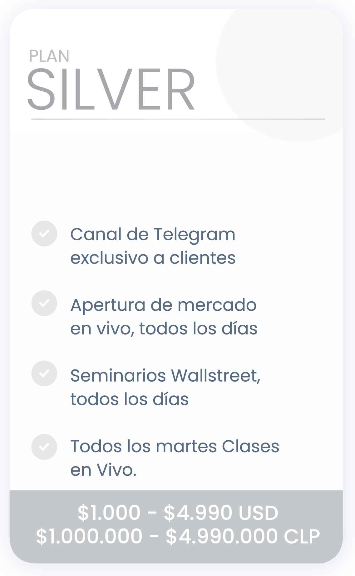 Plan Silver