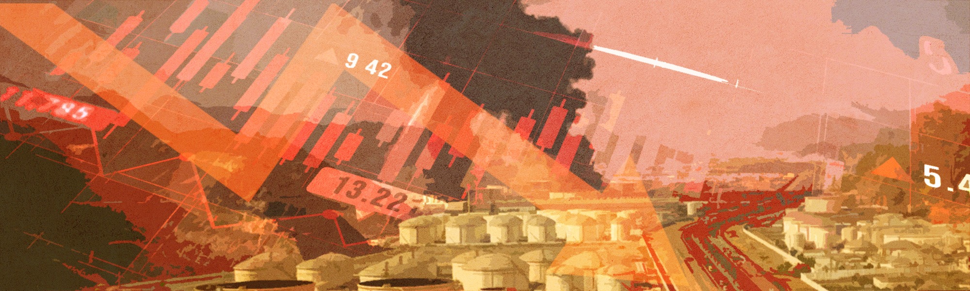 Mercados caen y sube el petróleo por tensiones en Medio Oriente